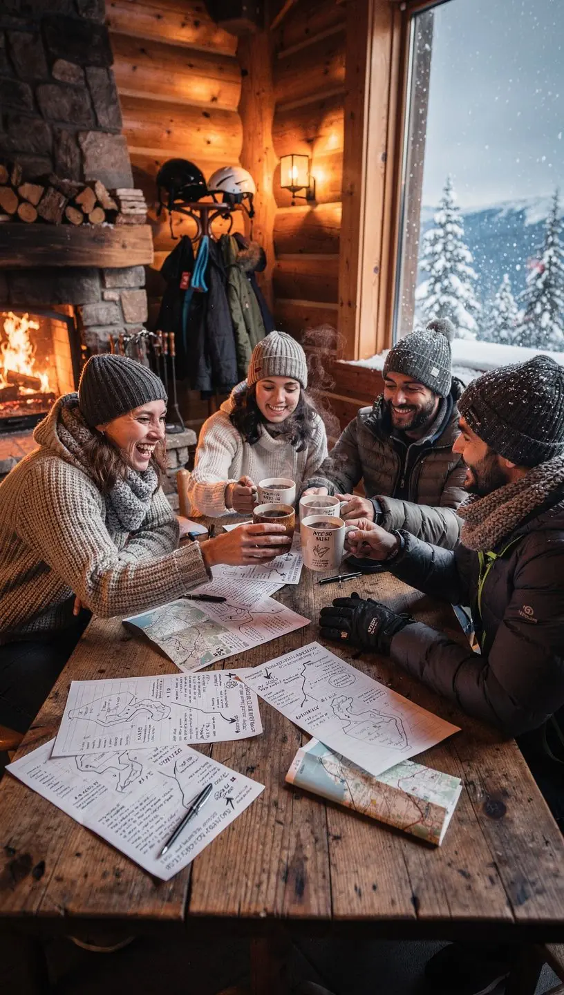 Notatnik z ręcznie pisanymi wskazówkami do trasy wycieczki