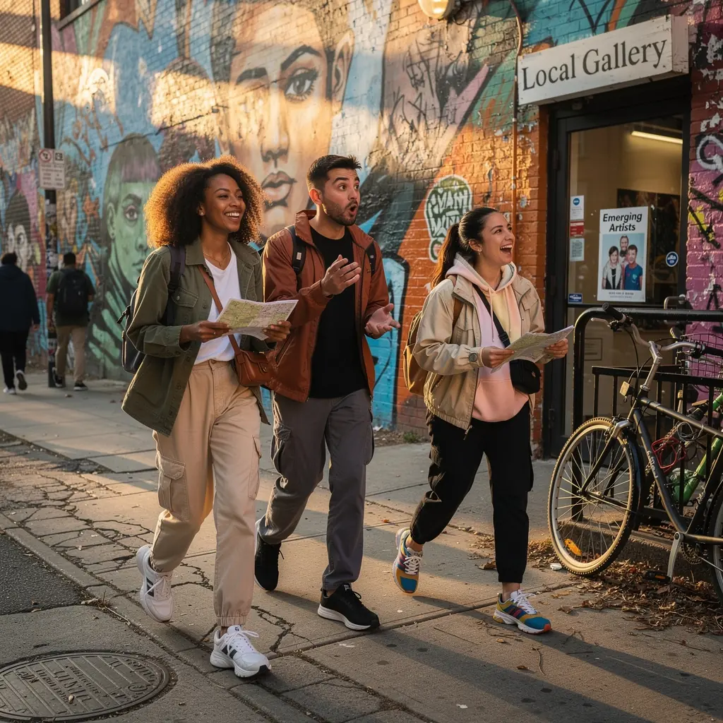 Skrzynka z informacjami turystycznymi dostępnymi w danym regionie